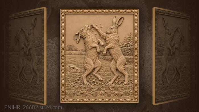 Doe strikes down at his muzzle 3d STL model