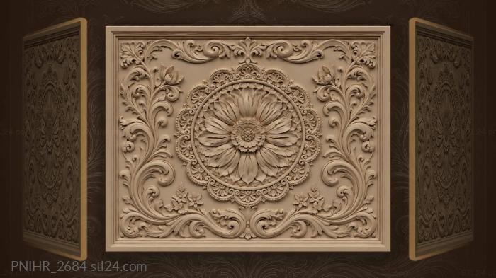 Bloom among stars and a wave band 3d STL model