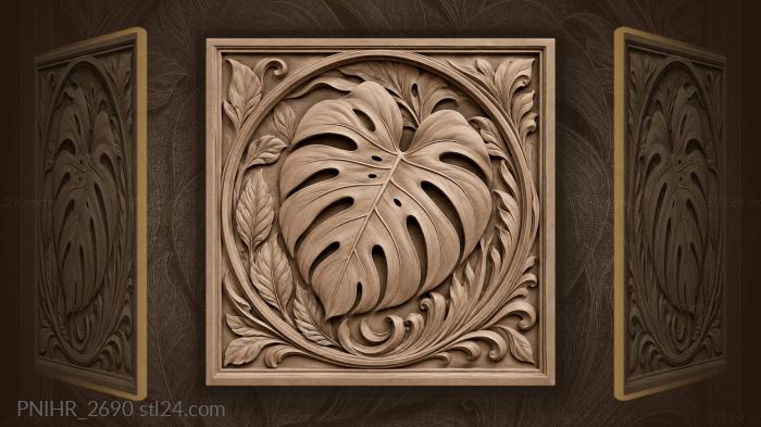 Monstera leaf botanical garden delight 3d STL model