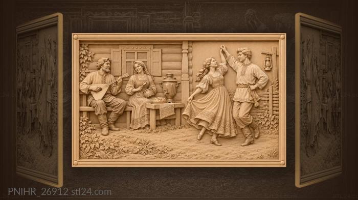 Balalaika music summer evening joy 3d STL model