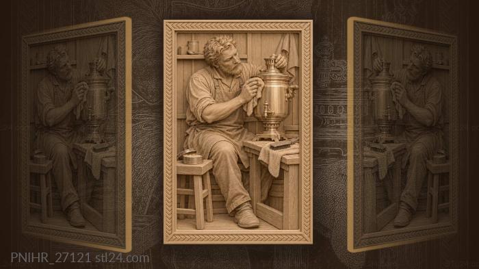 Polishing samovar old world charm 3d STL model