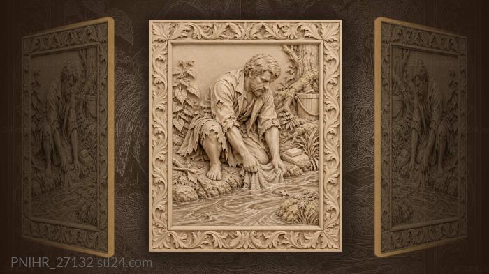 Humble washer by the stream 3d STL model