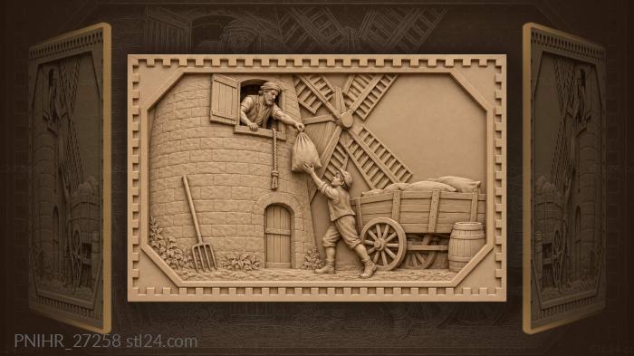 Miller waves a sack from the window 3d STL model
