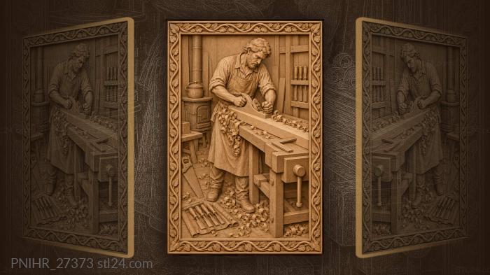 Joiner trues the edge of a long plank 3d STL model