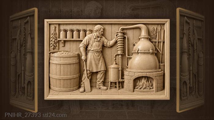 Distiller checking the copper coil 3d STL model