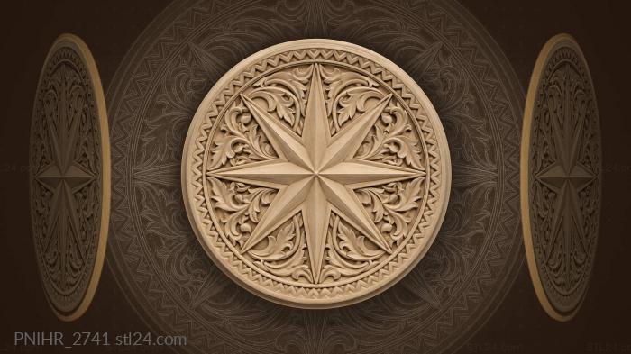 Star among small geometric fillers 3d STL model