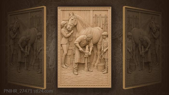 Farrier files draft horse hoof 3d STL model