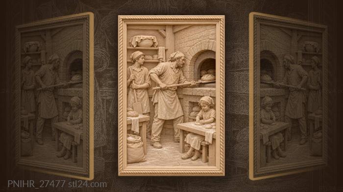 Baker’s warmth family bread making 3d STL model