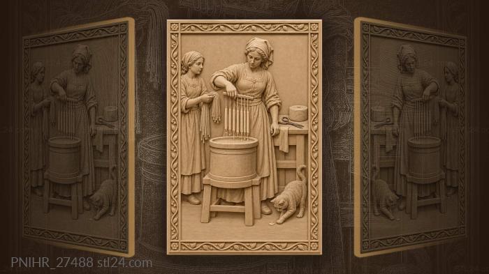 Candle making old world charm 3d STL model