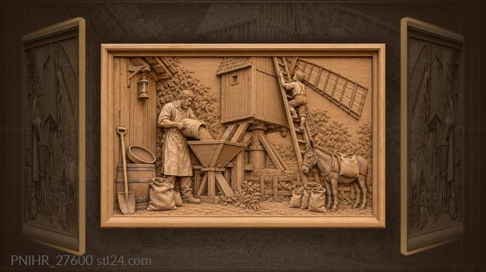 Son climbing the ladder to the sail 3d STL model