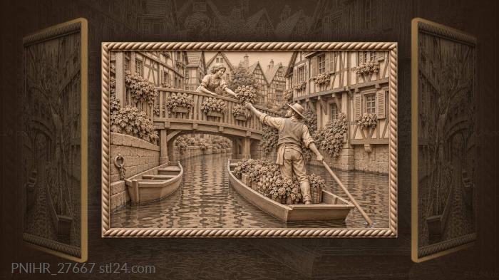 Little venice boat flower delivery 3d STL model