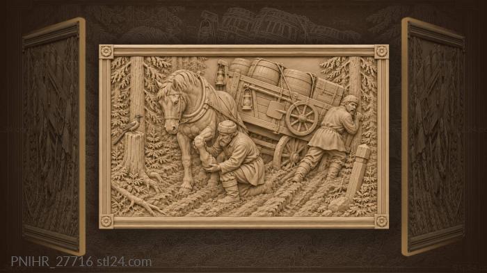Companion braces the tilted wagon 3d STL model