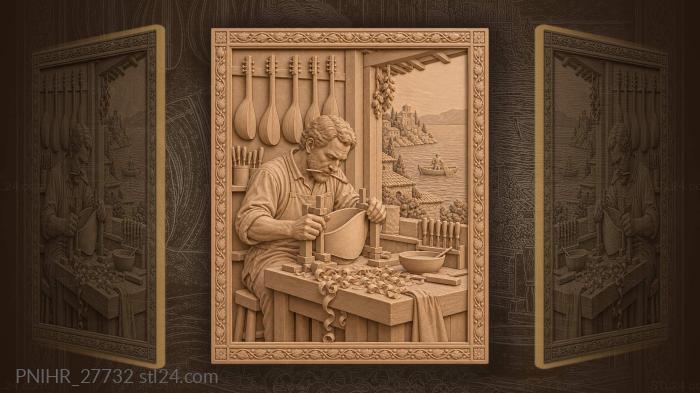 Luthier’s workshop by the lake 3d STL model