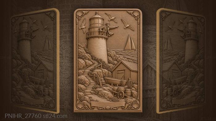 Sailboat follows lighthouse keepers signal 3d STL model