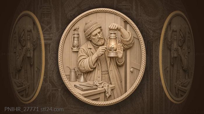 Lamp keeper trimming the light 3d STL model
