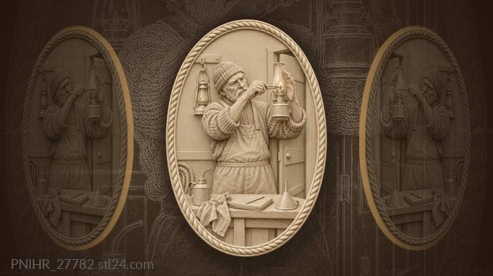 Lamp keeper trimming the wick night 3d STL model