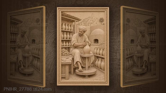 Water jug rising in ghardaia workshop 3d STL model