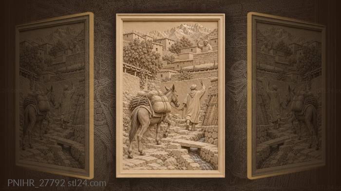 Atlas mule track to imlil 3d STL model