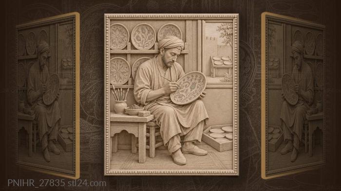 Ceramic artist and cobalt design 3d STL model