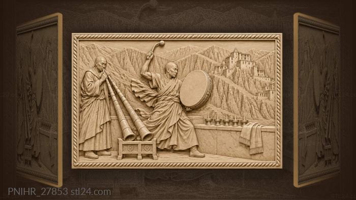 Lamayuru monks music and mountains 3d STL model
