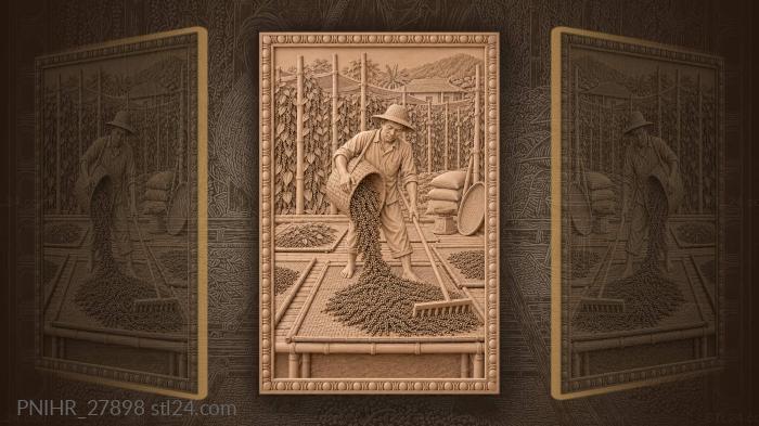 Kampot pepper harvest drying platform 3d STL model