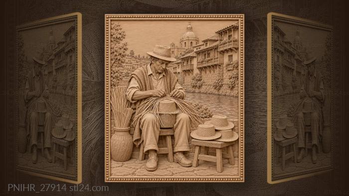 Hatmaker by tomebamba river cuenca 3d STL model