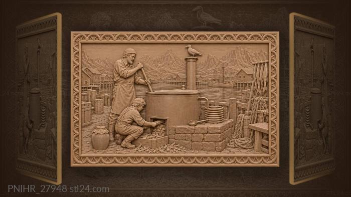 Reine cod liver oil factory 3d STL model
