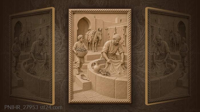 Fez tanner with sumac and mule 3d STL model