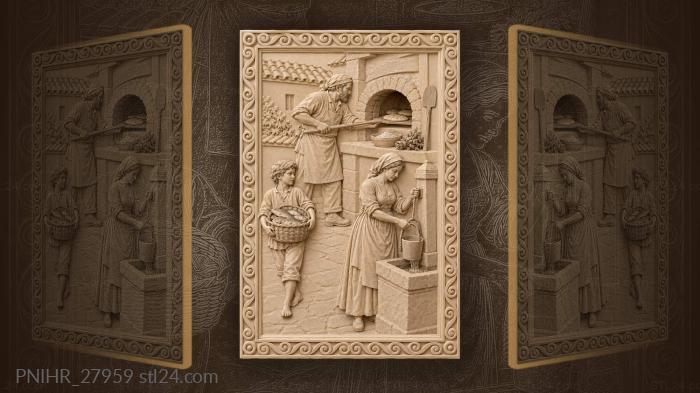 Tavira baker and coastal life 3d STL model