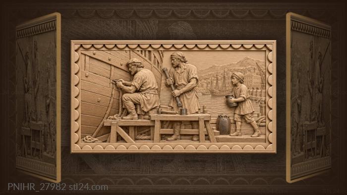 Rijeka shipyard bustling with work 3d STL model