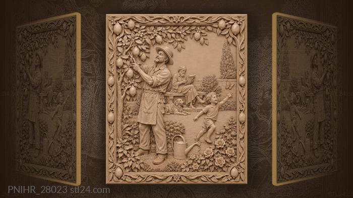 Lemon grove garden bay scene 3d STL model
