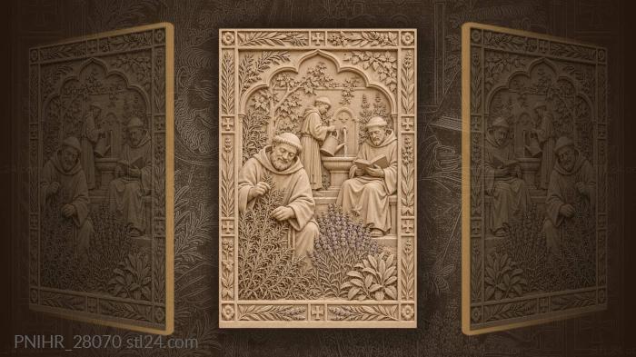 Monastery garden herbs and quiet prayer 3d STL model