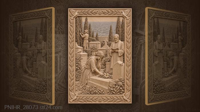 Seaside grief cypress remembrance prayer 3d STL model