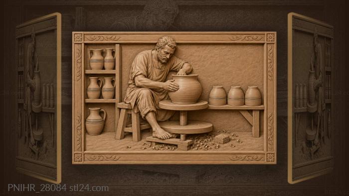 Sweat dripping over a wide mouthed jar 3d STL model