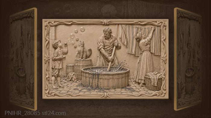 Dyer’s alley indigo and bubbles 3d STL model