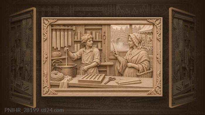 Candle maker with customer canal view 3d STL model