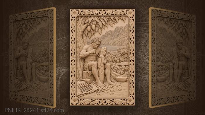 Gouge work under a mango tree 3d STL model