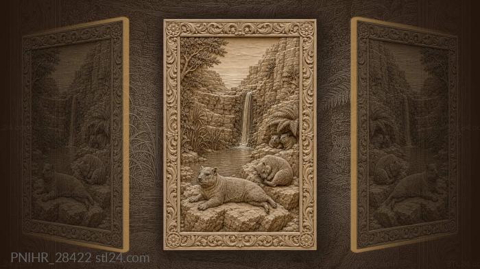 Ein gedi oasis desert wildlife 3d STL model