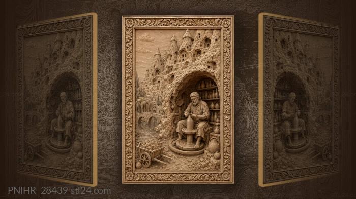 Avanos pottery riverside workshop 3d STL model