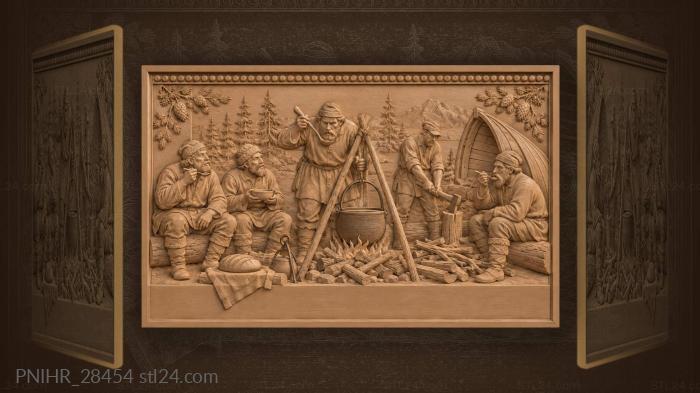 Artel by bonfire cozy gathering 3d STL model