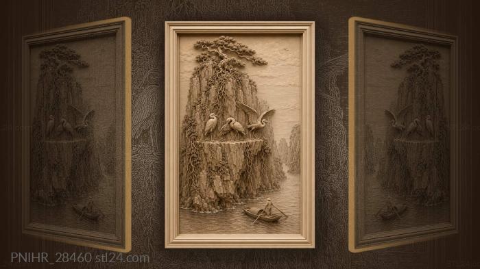 Ha long bay karst herons boat 3d STL model