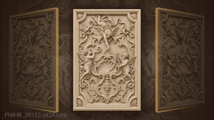 Hornblower summons cherubs around the hanging shell 3d STL model