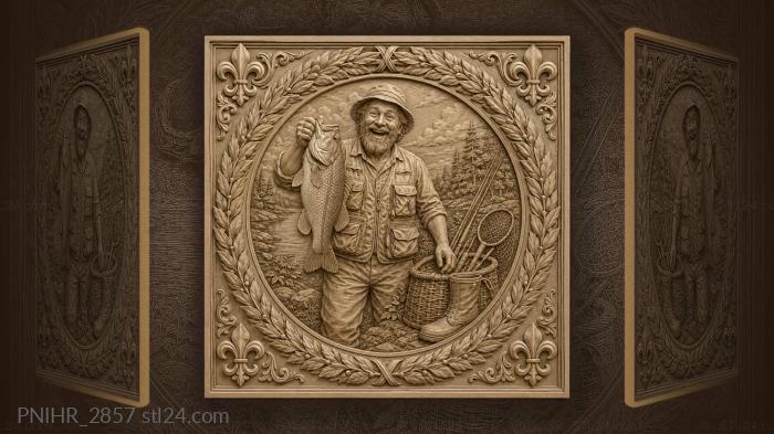 Boot sticking out of the tackle basket 3d STL model