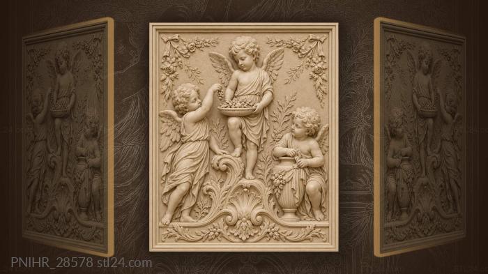 Child balancing a bowl on his knee 3d STL model