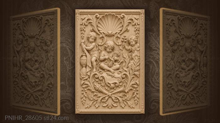 Putto binding arrows watches a little lizard 3d STL model