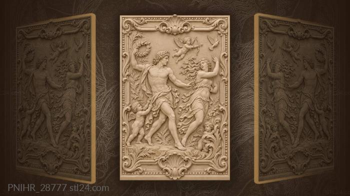 Apollo and daphne chase divine flight 3d STL model