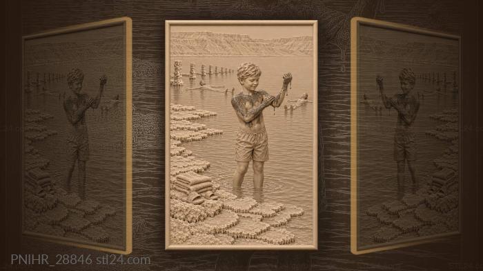 Dead sea boys and salt piers 3d STL model
