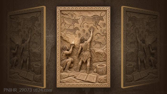 Lascaux cave painting ancient artists 3d STL model