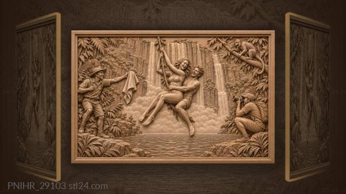 Lovers swing above angel falls 3d STL model