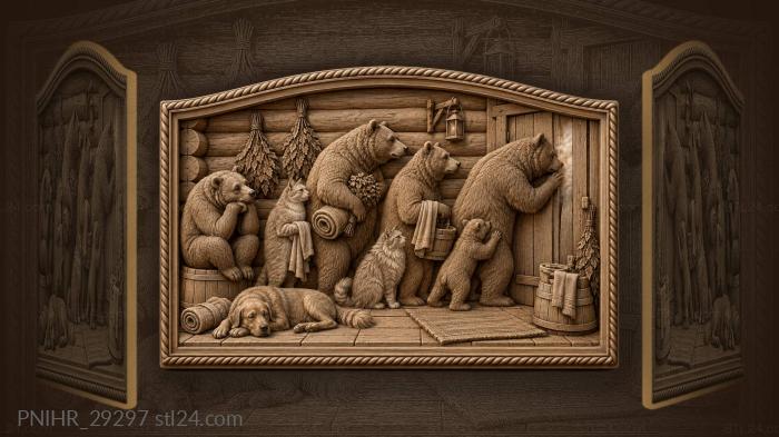Cub squeezes ahead beneath waiting elbows 3d STL model
